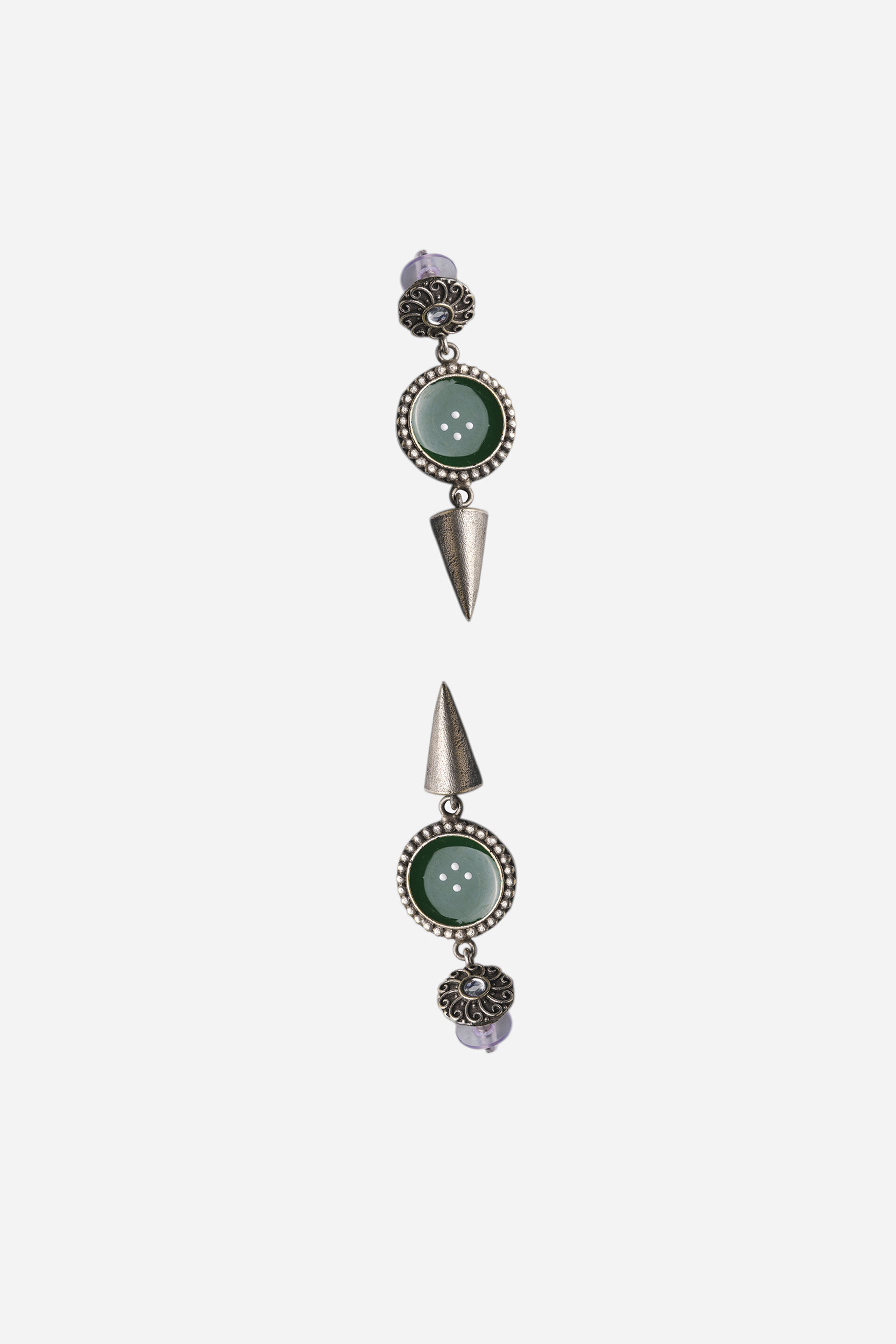 Stone Spike Drop Earrings, , image 2
